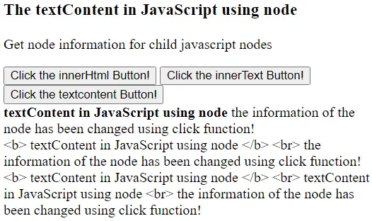 Tekstindholdet i Javascript