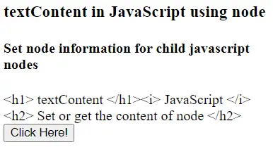 הטקסטContent ב-Javascript