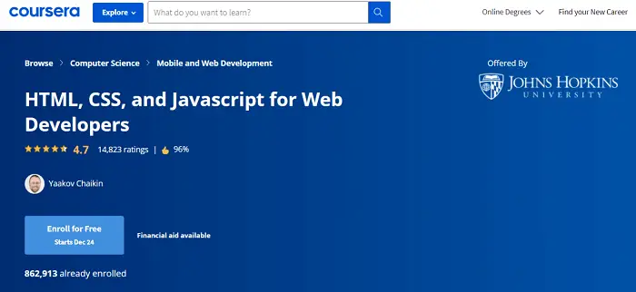 JavaScript Sertifikası Ücretsiz