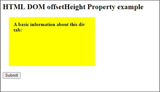 JavaScript-offsetHoogte