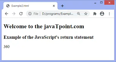 Retour JavaScript