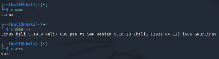 Kali Linux osnovne naredbe
