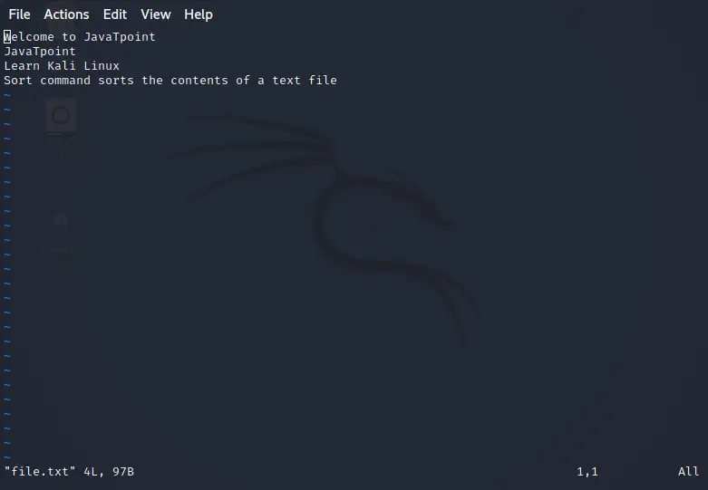 Commandes de base de Kali Linux