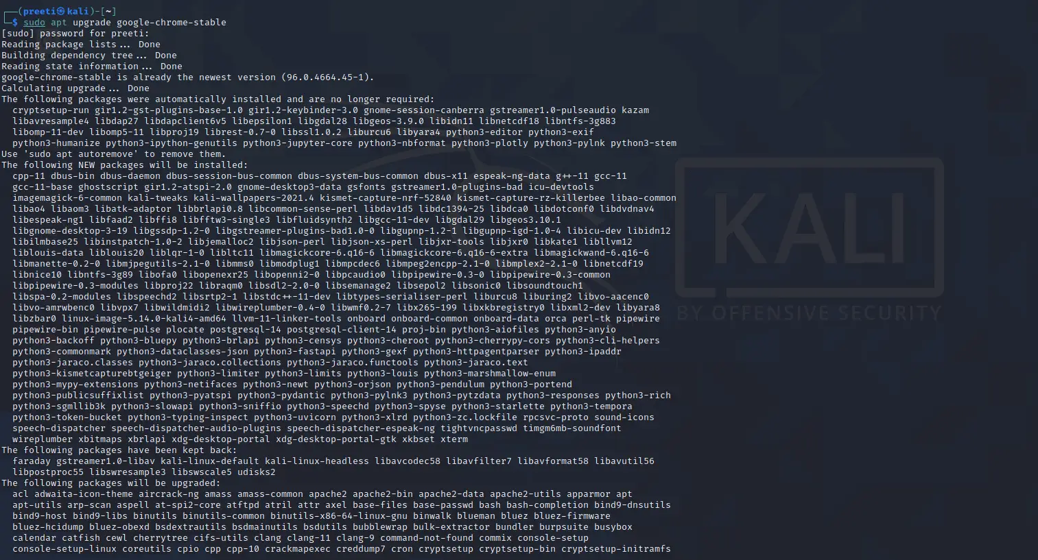 Kako instalirati Google Chrome u Kali Linux