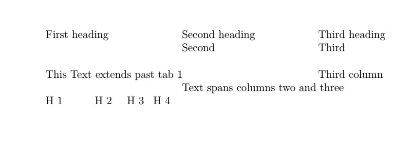 TABLEAU Latex