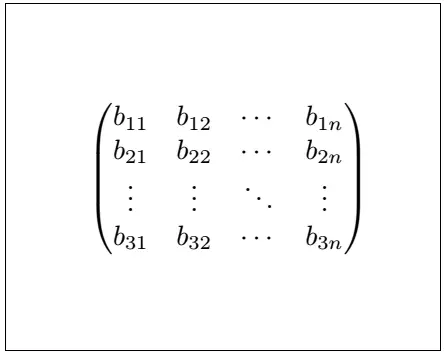 Matrice Latex 2