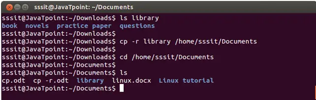 Linux cp -r