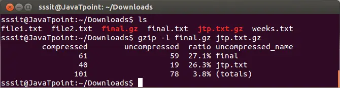 Linux gzip filteri3