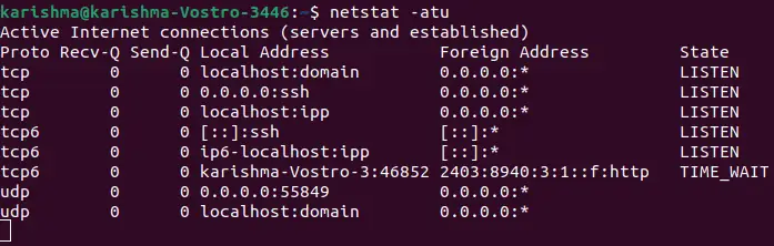 Linux'ta açık bağlantı noktaları nasıl kontrol edilir