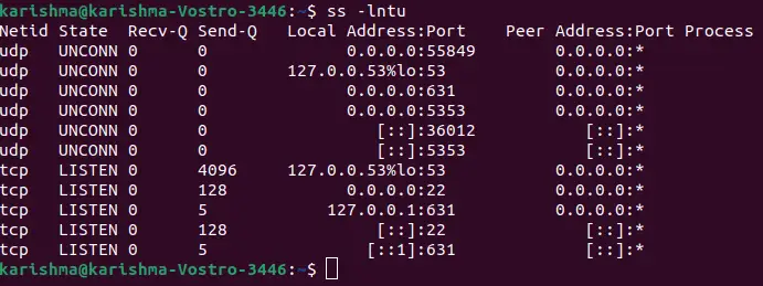 Linux'ta açık bağlantı noktaları nasıl kontrol edilir