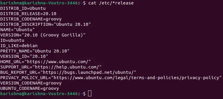 Comproveu la versió del sistema operatiu a Linux