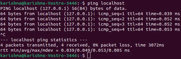 Ping-opdracht in Linux