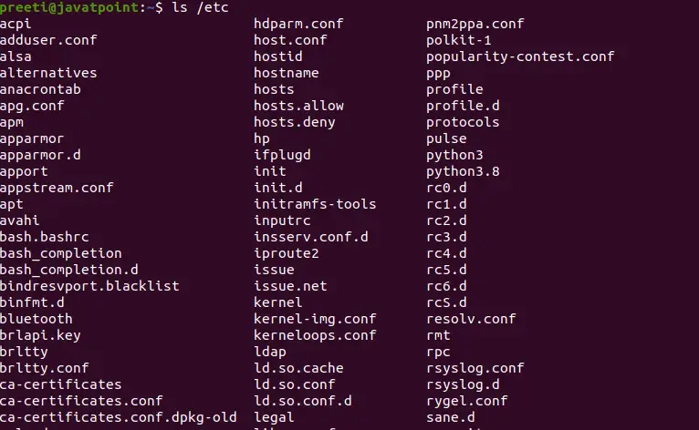 Linux List Directories