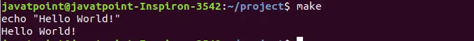 Linux make command