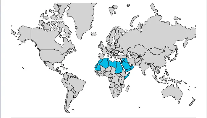 Liste over arabiske lande