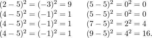 Formula: sigma^{2}= frac { sum_{i=1}^{N} (x_{i}-mu)^{2}}{N}