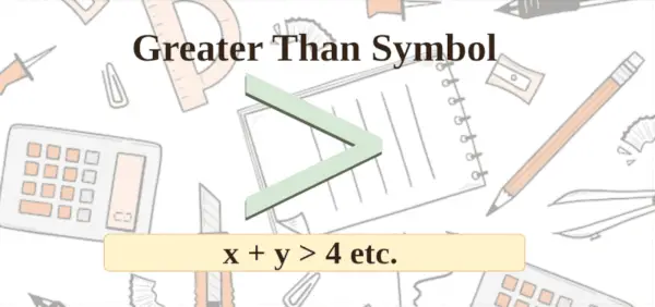 Større-enn-symbol