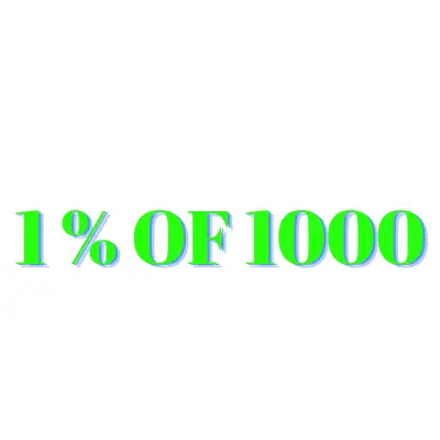 1000の1%とは何ですか