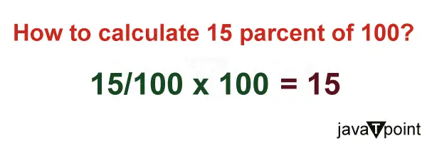 100'ün %15'i nedir?