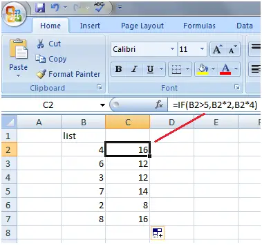 „Excel If“ funkcija su skaičiavimais 3