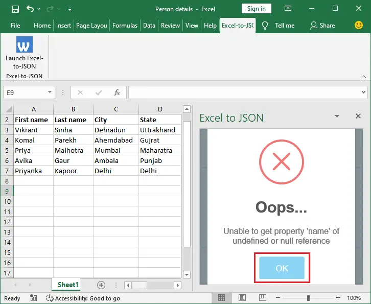 ExcelをJSONに変換するにはどうすればよいですか?