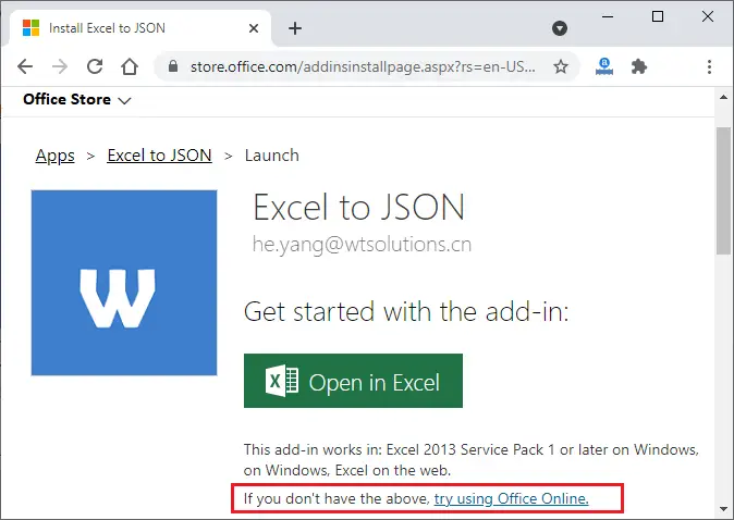 Excel'i JSON'a nasıl dönüştürebilirim?