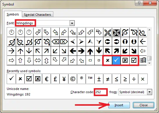 6 Methoden zum Einfügen eines Häkchensymbols in Microsoft Excel