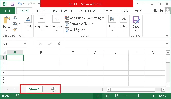 Definice MS Excel