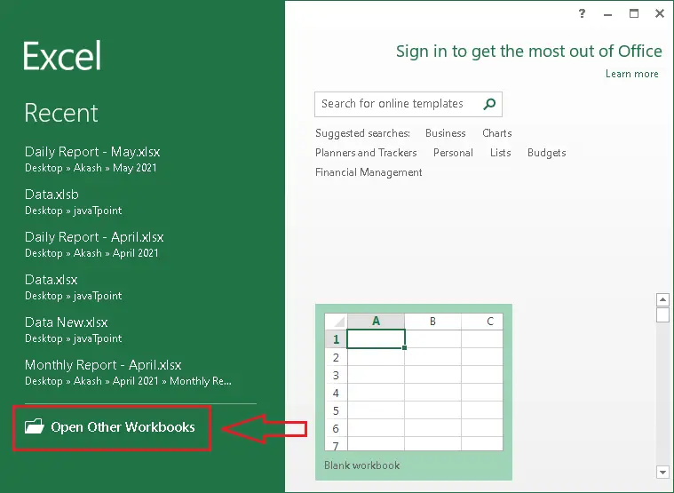 MS Excel-Definition