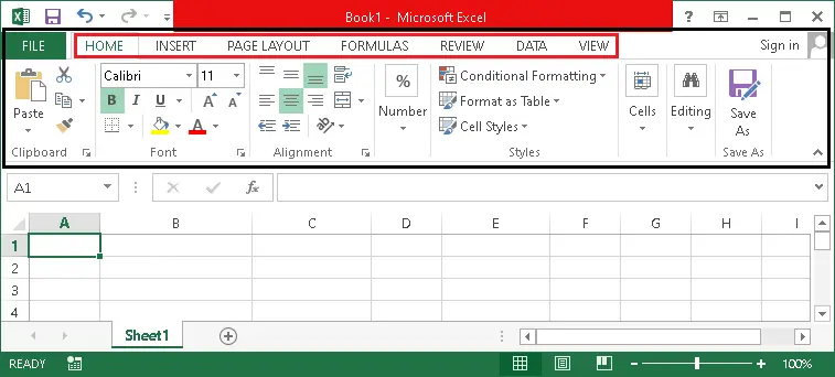 Definicija MS Excel