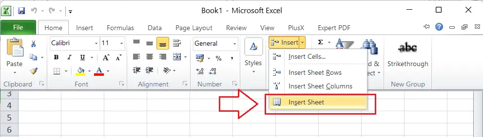 Izveidojiet darblapu programmā Excel