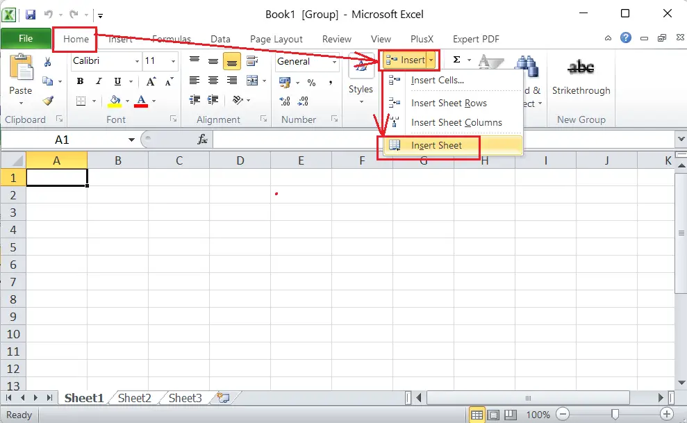 Créer une feuille de calcul dans Excel