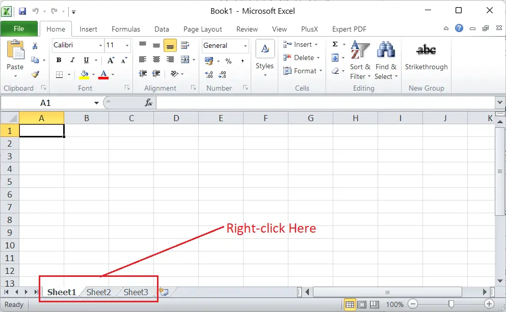 Créer une feuille de calcul dans Excel