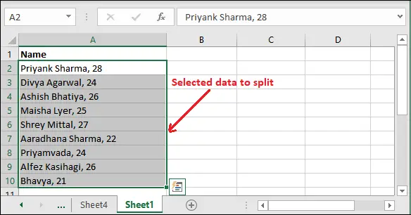 Tekst do kolumny w programie Excel