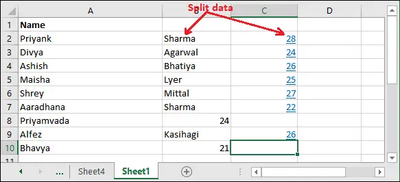 Tekst naar kolom in Excel