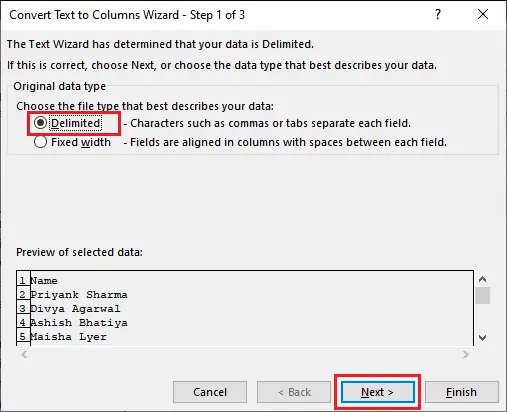 Tekst do kolumny w programie Excel