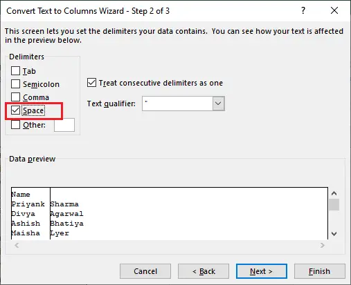 Tekst do kolumny w programie Excel