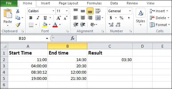 Como subtrair no Excel