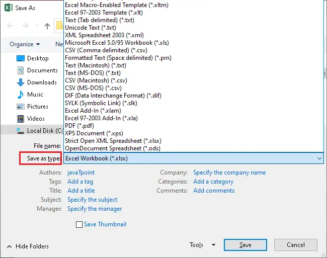 Was ist die Dateierweiterung für Excel?