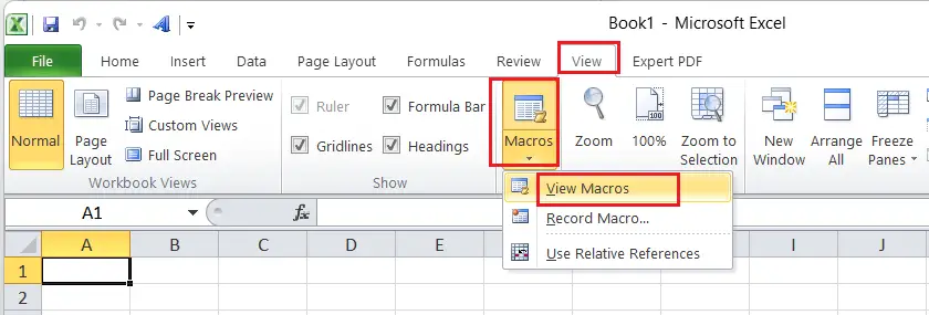 Atajo de mayúsculas en Excel