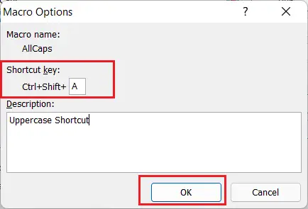 اختصار الأحرف الكبيرة في Excel