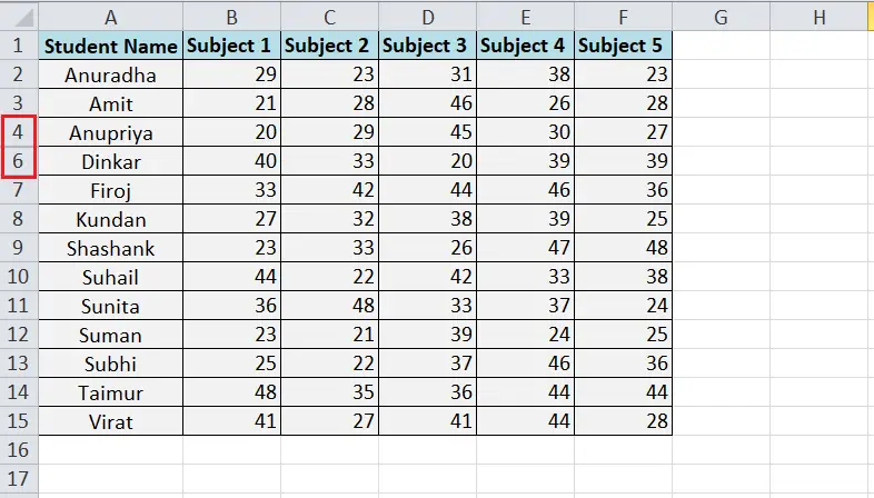 Excel'de Kısayolu Göster