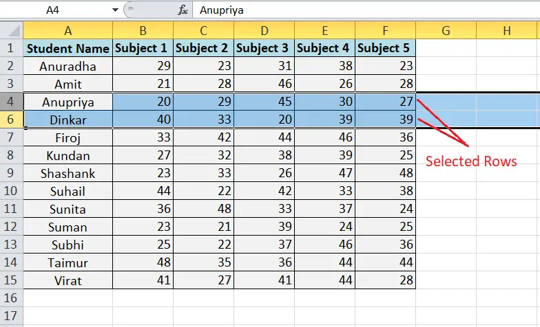 Visa genväg i Excel