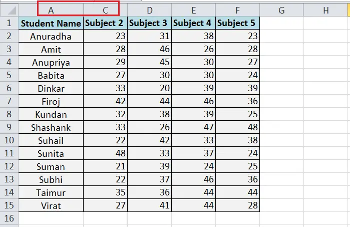 Excel'de Kısayolu Göster