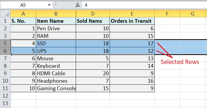 Mostrar acceso directo en Excel