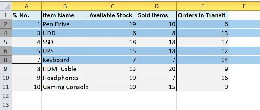 Excel のショートカットを再表示する