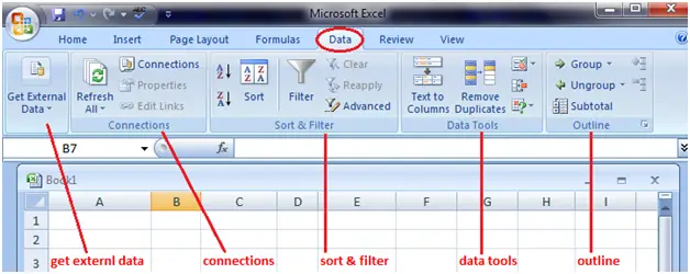 Funkcje kart w programie Excel