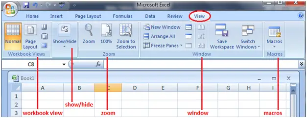 Fonctionnalités des onglets dans Excel