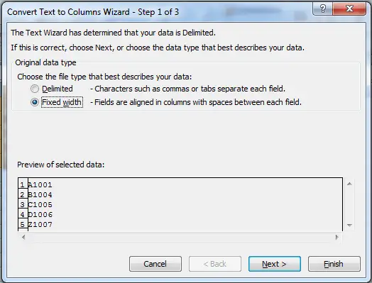 Como remover o primeiro caractere no Excel