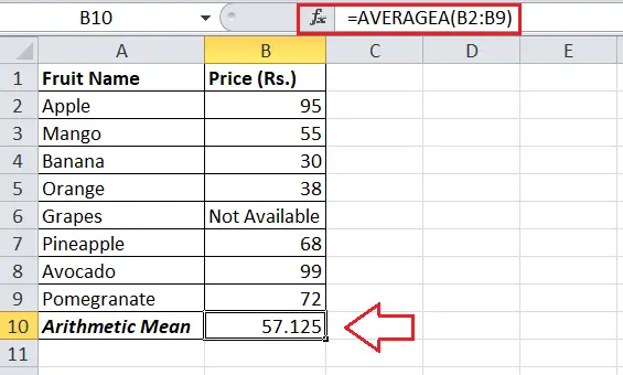 Cum se calculează media în Excel